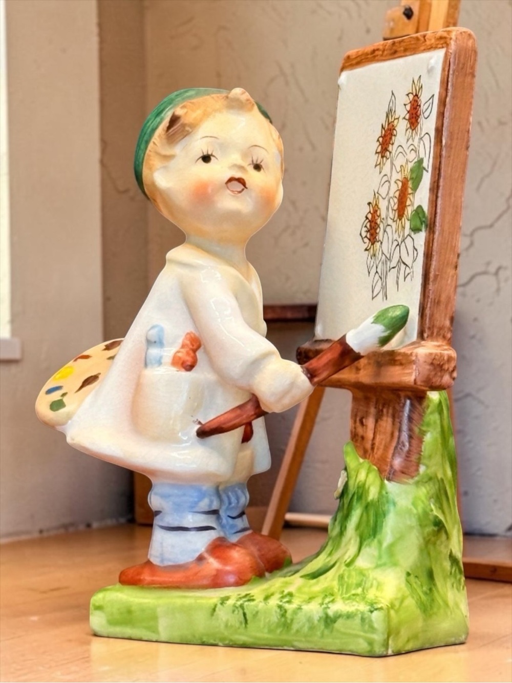 T.M.J. Little Boy Painter Figurine